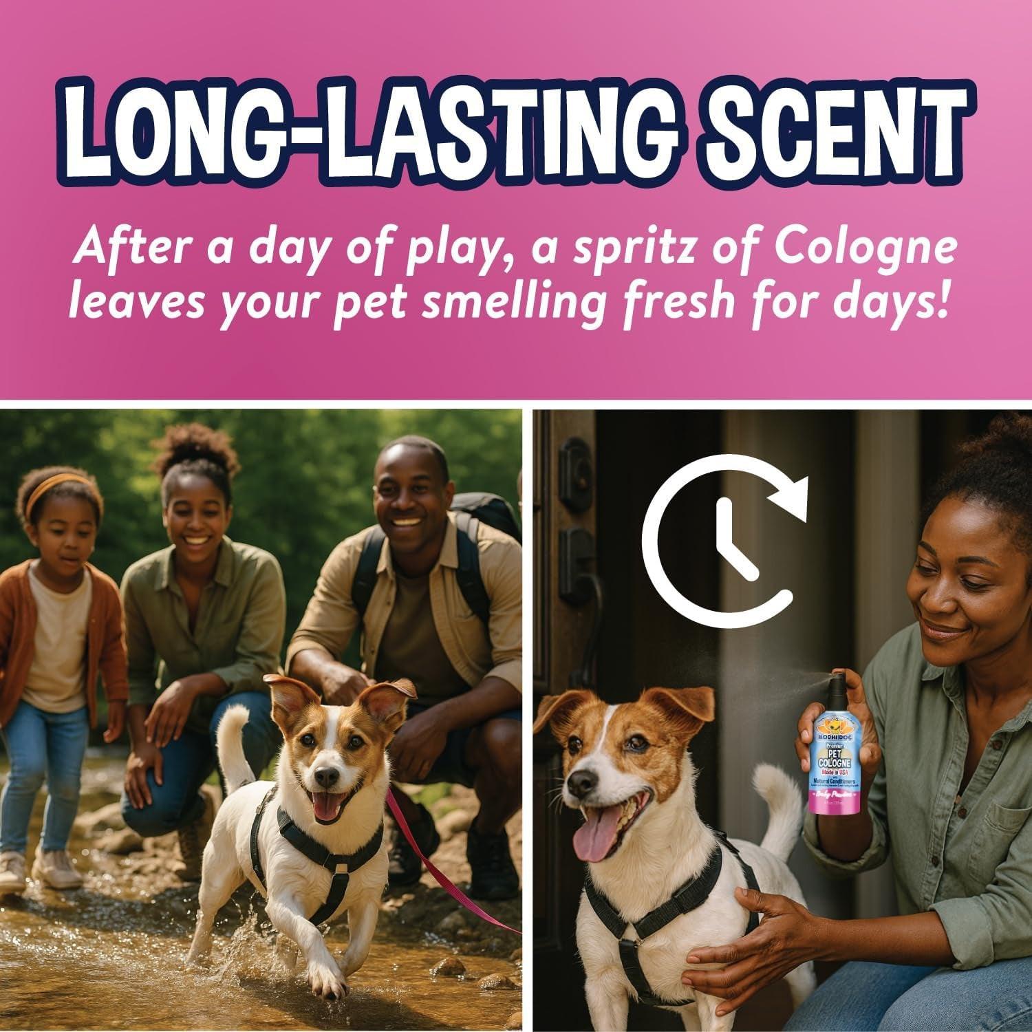 Premium Dog Cologne - Deodorizing Dog Perfume & Conditioner for Dogs & Cats.