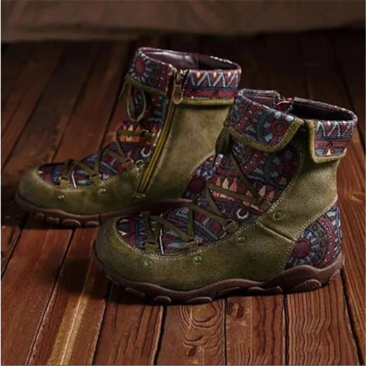 Women's Winter Flat Short Boots.