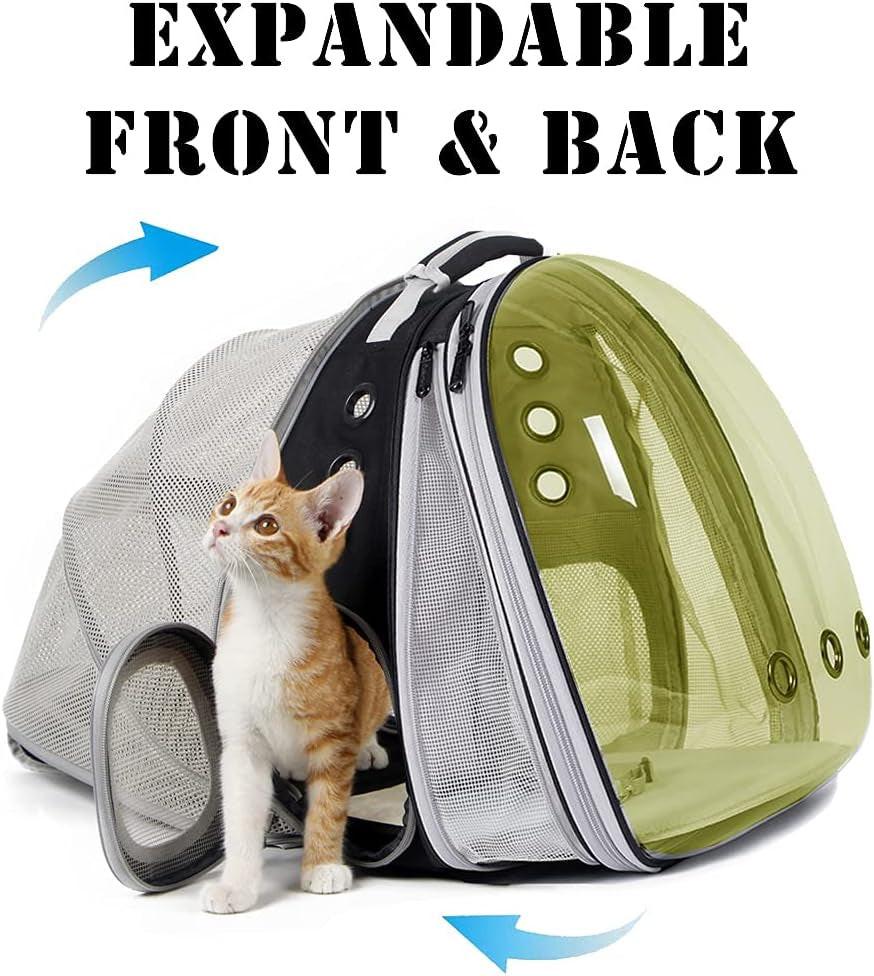 Dual Expandable Polarized Cat Backpack Carrier.