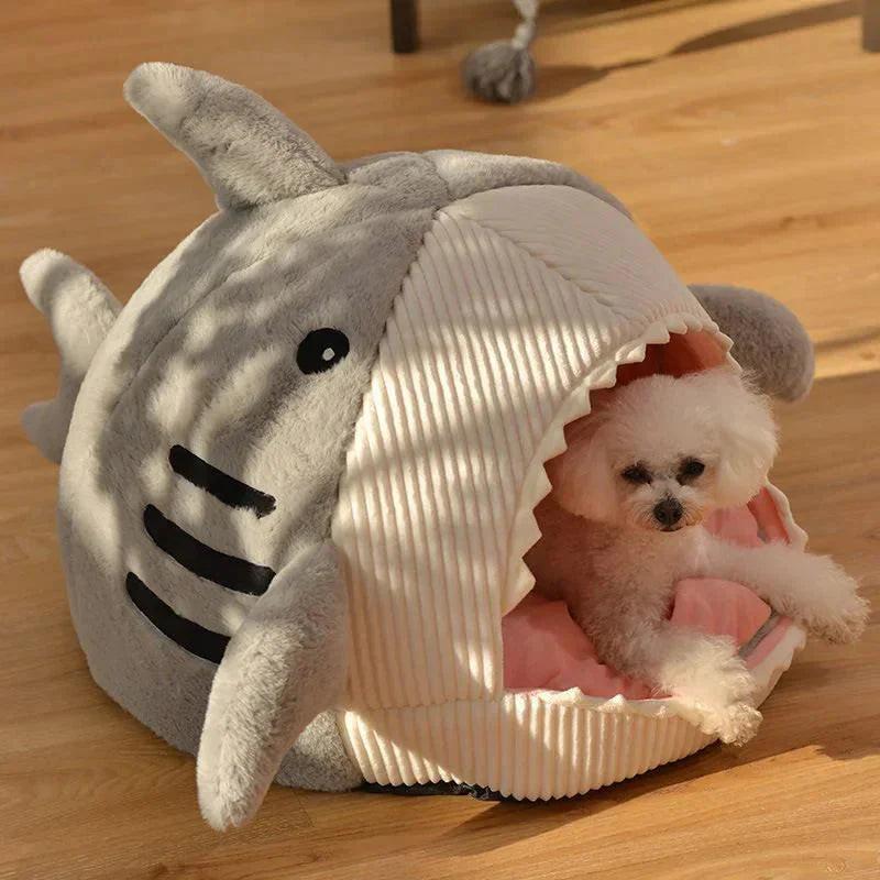 Plush Shark Pet Bed.