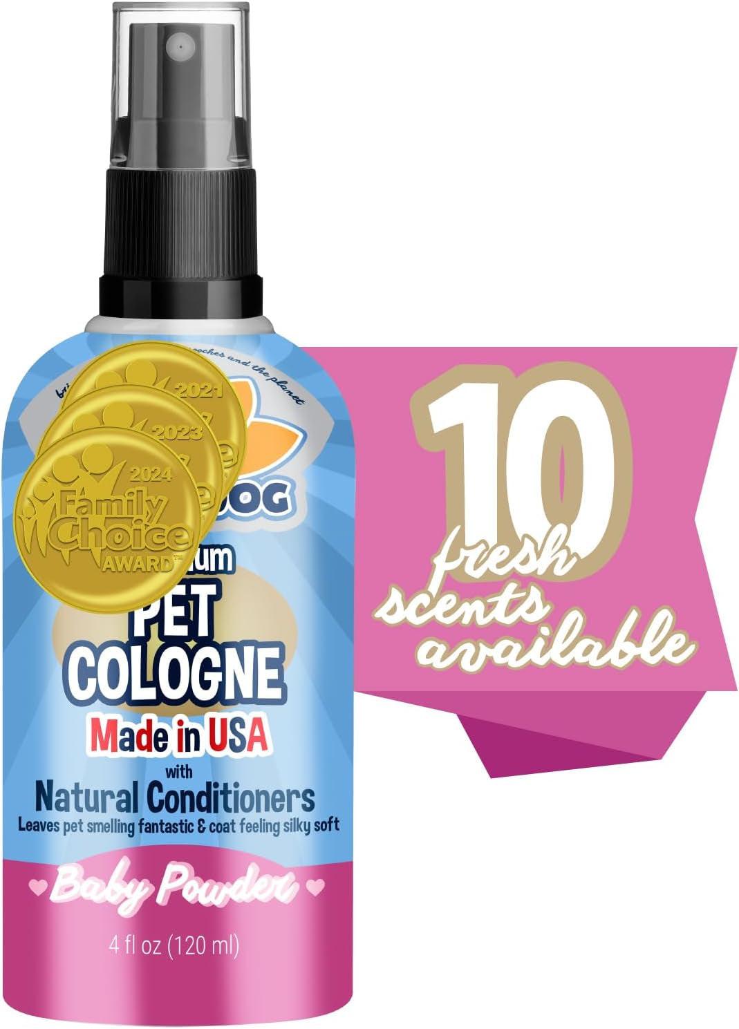 Premium Dog Cologne - Deodorizing Dog Perfume & Conditioner for Dogs & Cats.