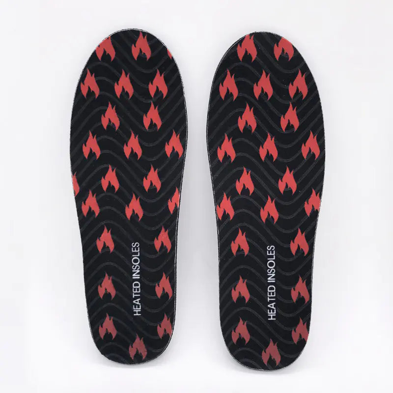 USB Heated Insoles with LED Remote Temperature Control.