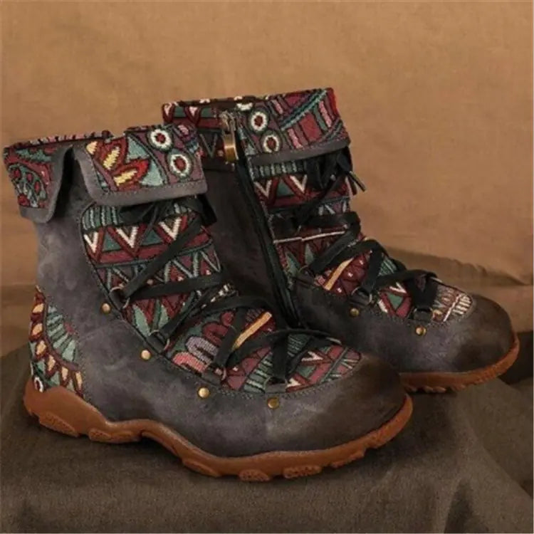 Women's Winter Flat Short Boots