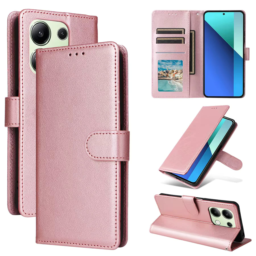 Magnetic Flip Leather Case for Xiaomi Redmi Note 13 Pro.