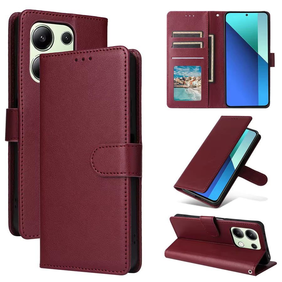 Magnetic Flip Leather Case for Xiaomi Redmi Note 13 Pro.