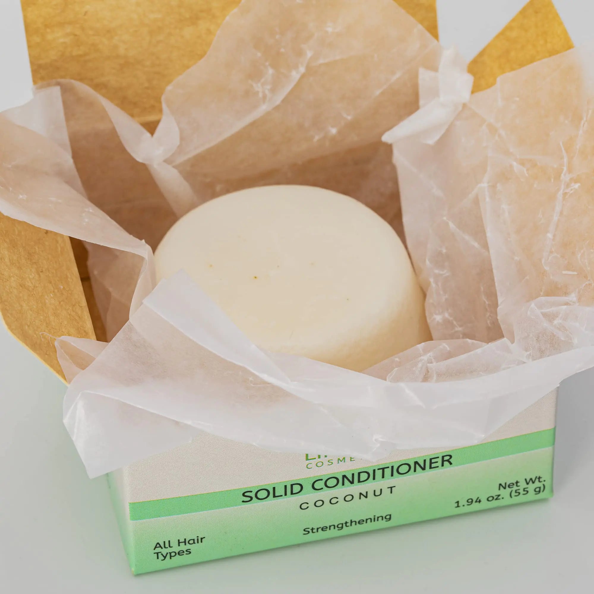 Limoux Cosmetics Solid Conditioner Bar for damaged.