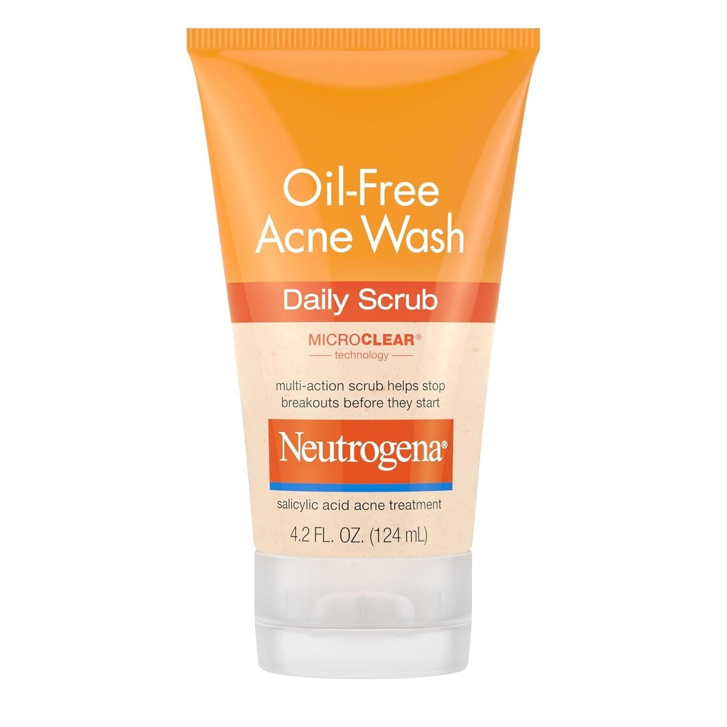 Oil-Free Acne Face Wash with 2% Salicylic Acid, Clears Breakouts & Blackheads.
