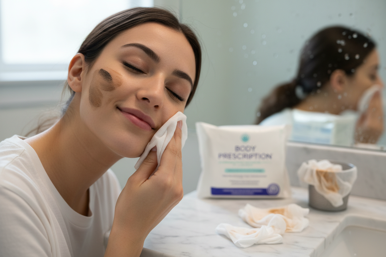 Body Prescription Makeup Cleansing Wipes - 50 Count (Pack of 2).