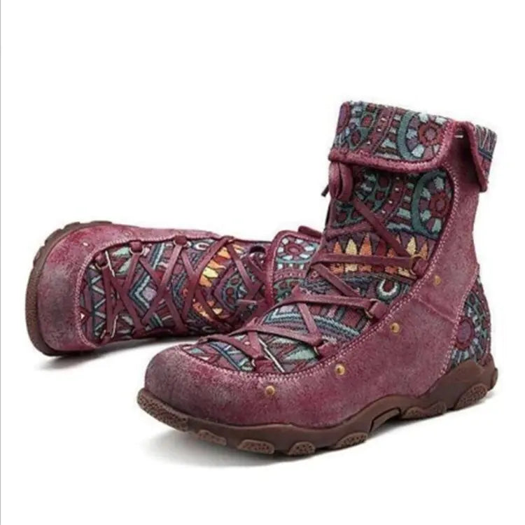 Women's Winter Flat Short Boots