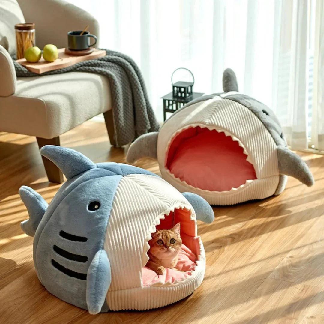 Plush Shark Pet Bed.
