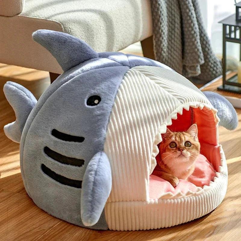 Plush Shark Pet Bed.