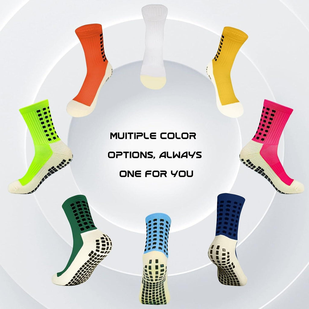 4 Pairs Grippy Soccer Socks.