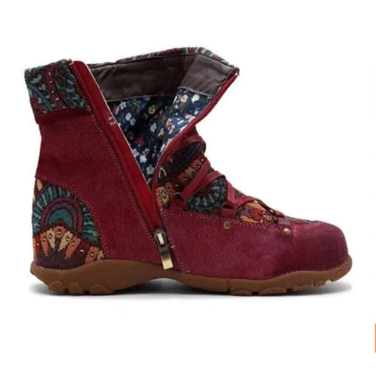 Women's Winter Flat Short Boots.